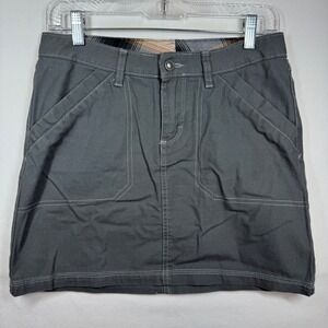 Patagonia Organic Cotton Mini Skirt Forge Grey Utility Canvas 58630 Women 2
